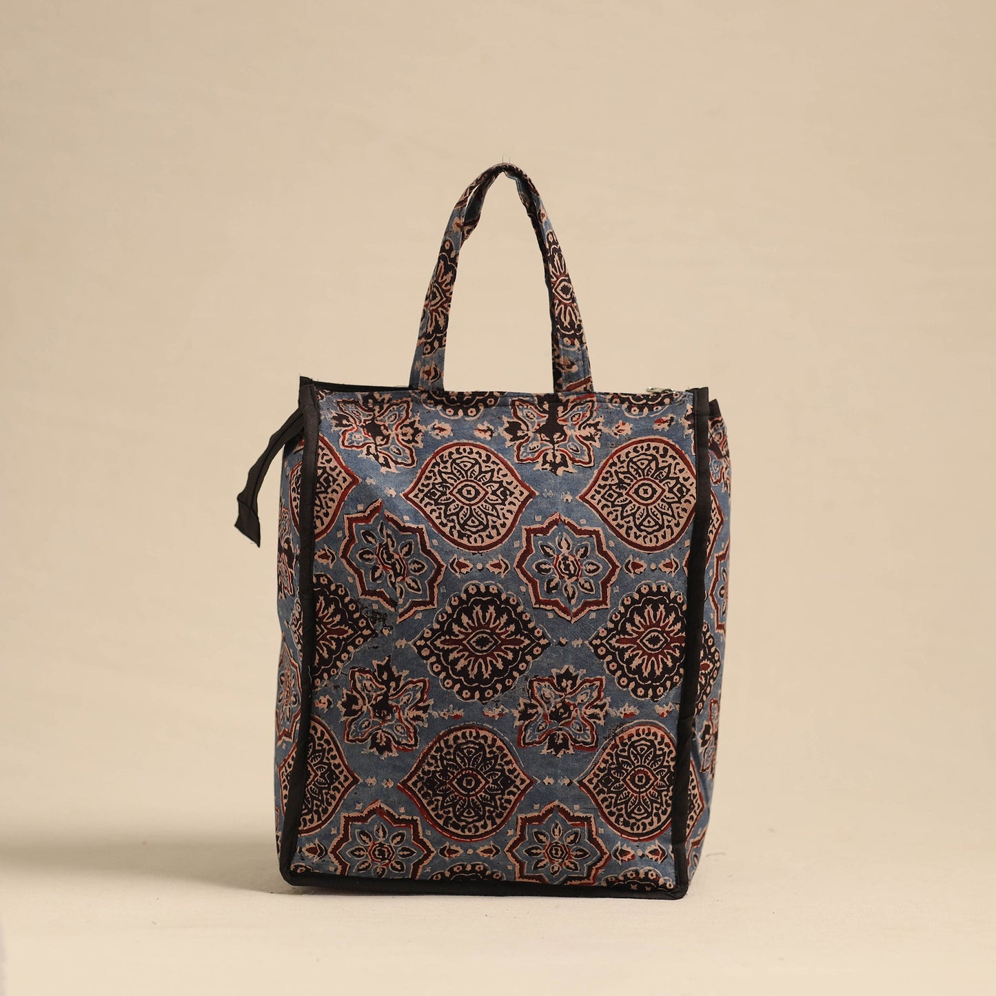 Blue Eco-Friendly Handmade Cotton Handbag for Women