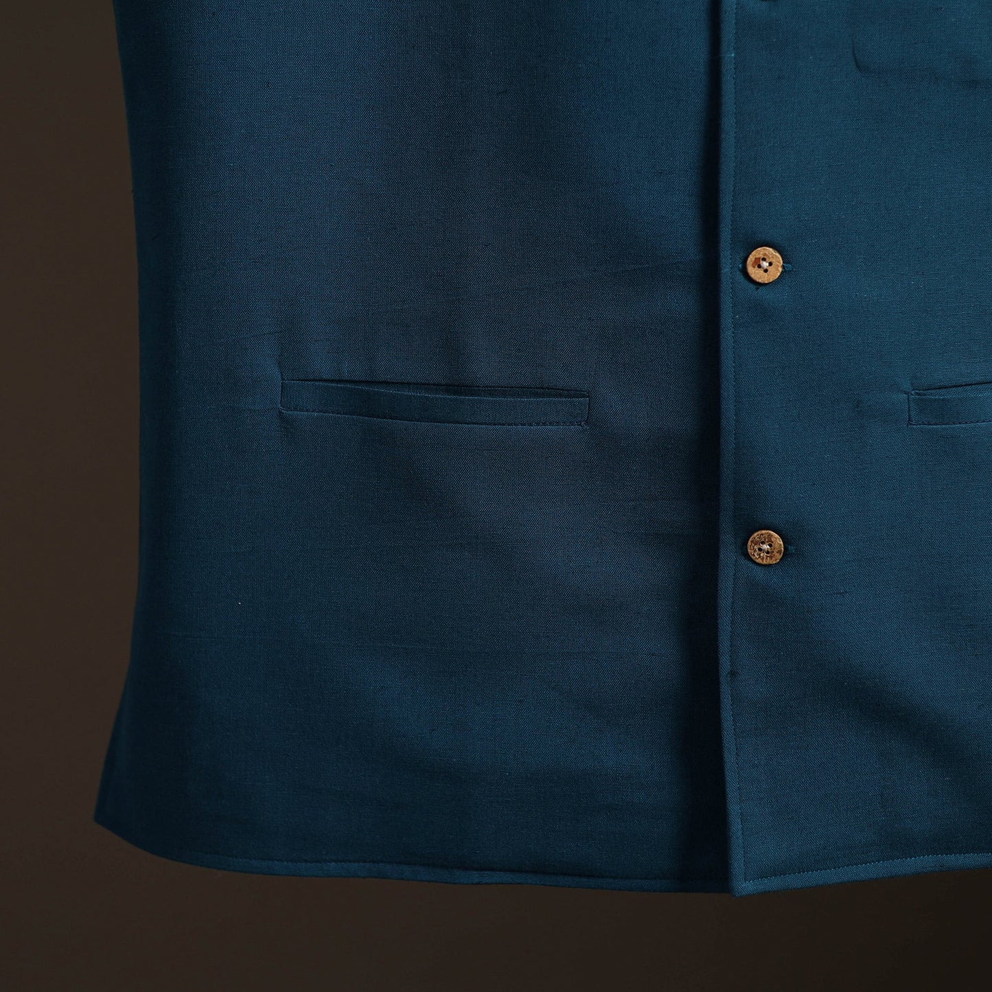 Flex cotton men plain nehru jacket 07 - handcrafted