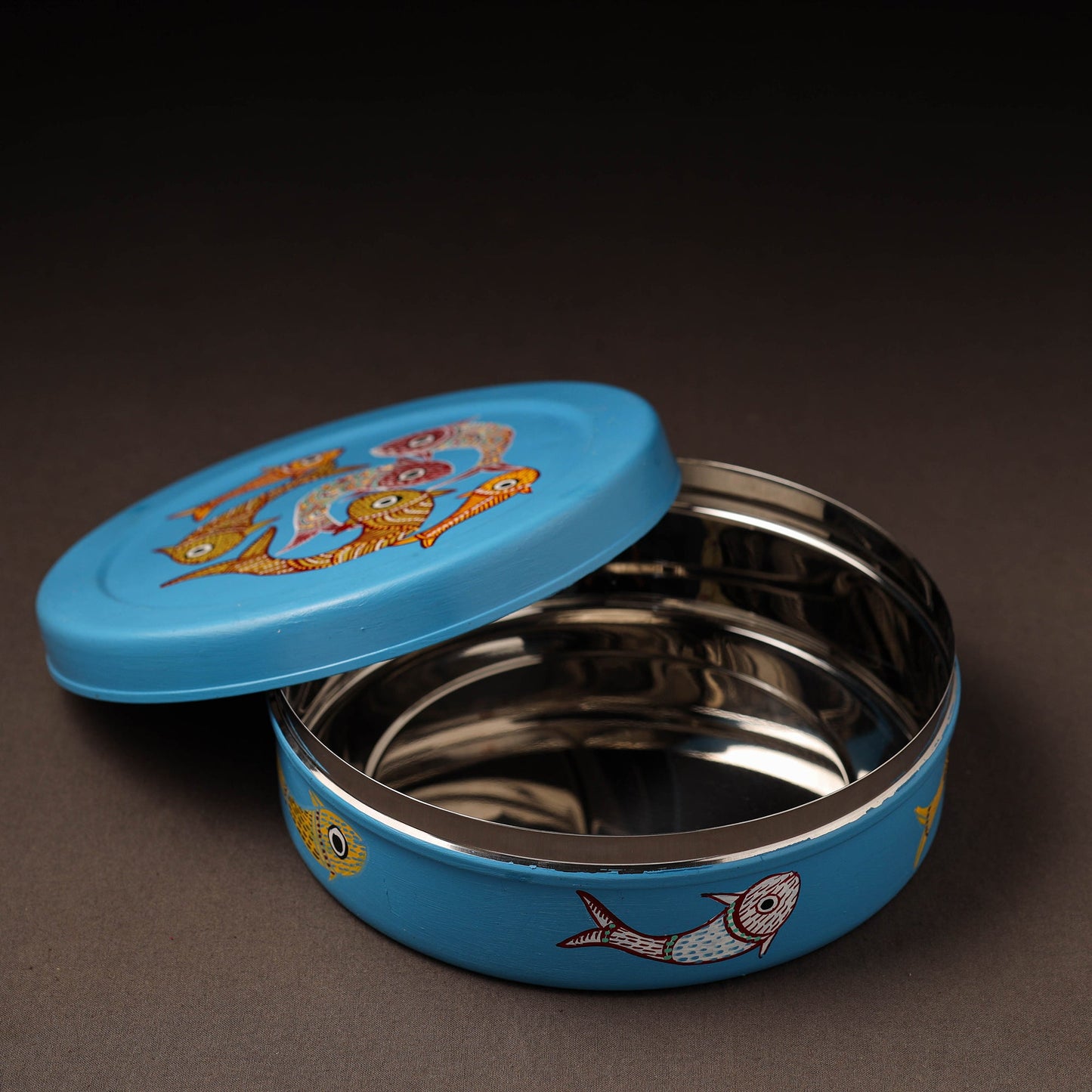 Gond Handpainted Stainless Steel Casserole