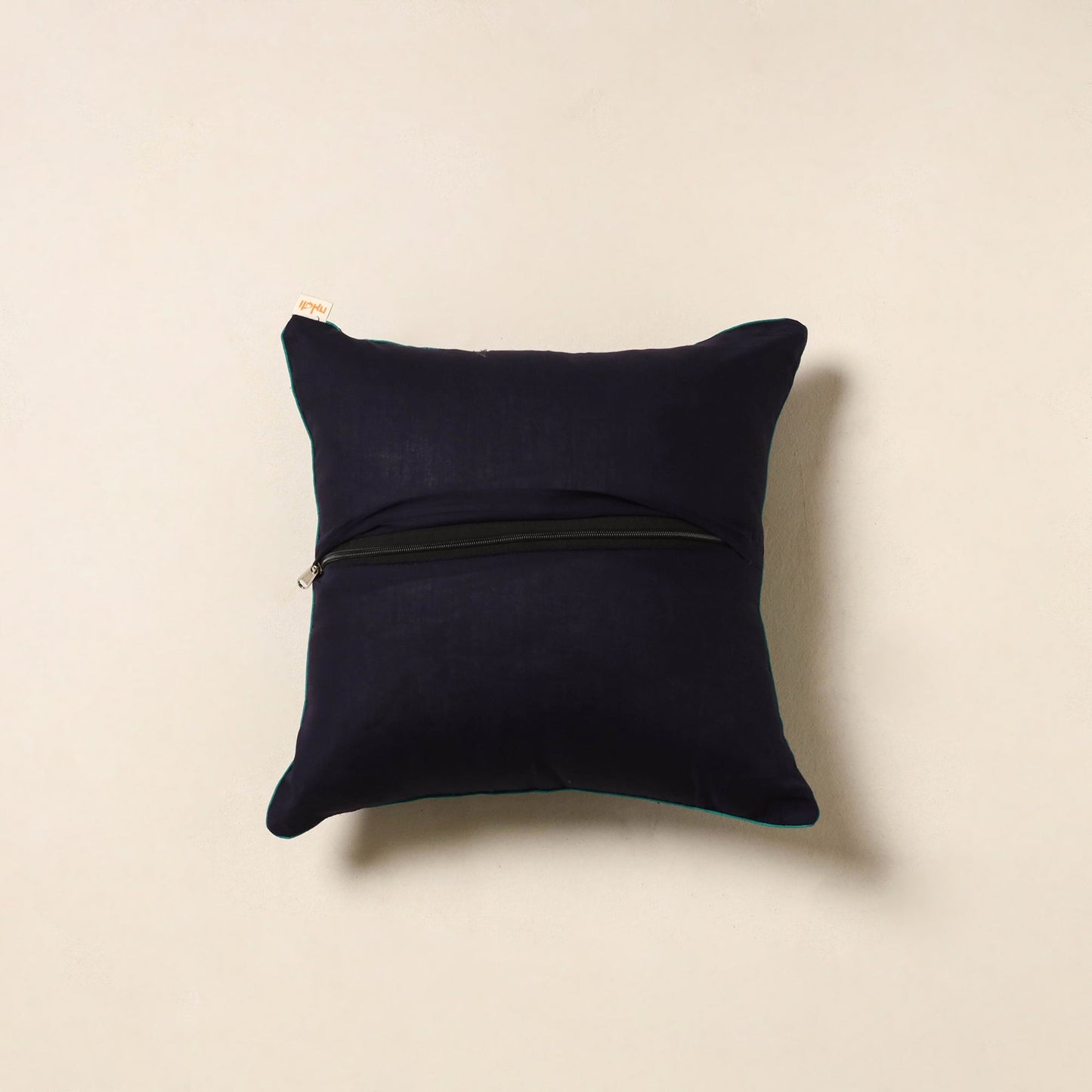 Blue - hand batik cotton cushion cover 75 - handcrafted