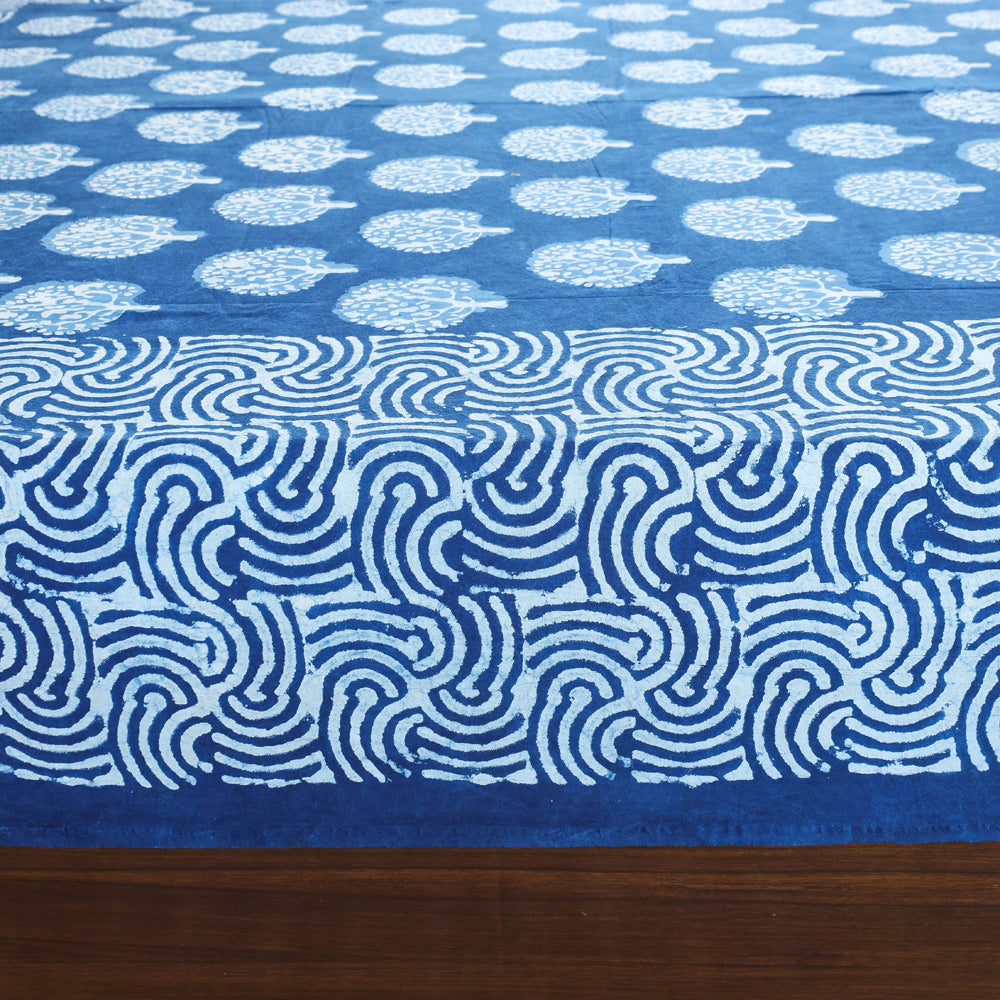 Block Art Print Cotton Double Bindaas Bed Sheet