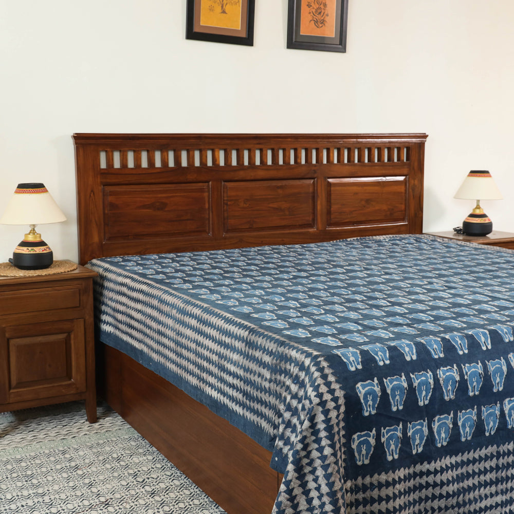 BuyBlock Art Print Cotton Double Bindaas Bed Sheet