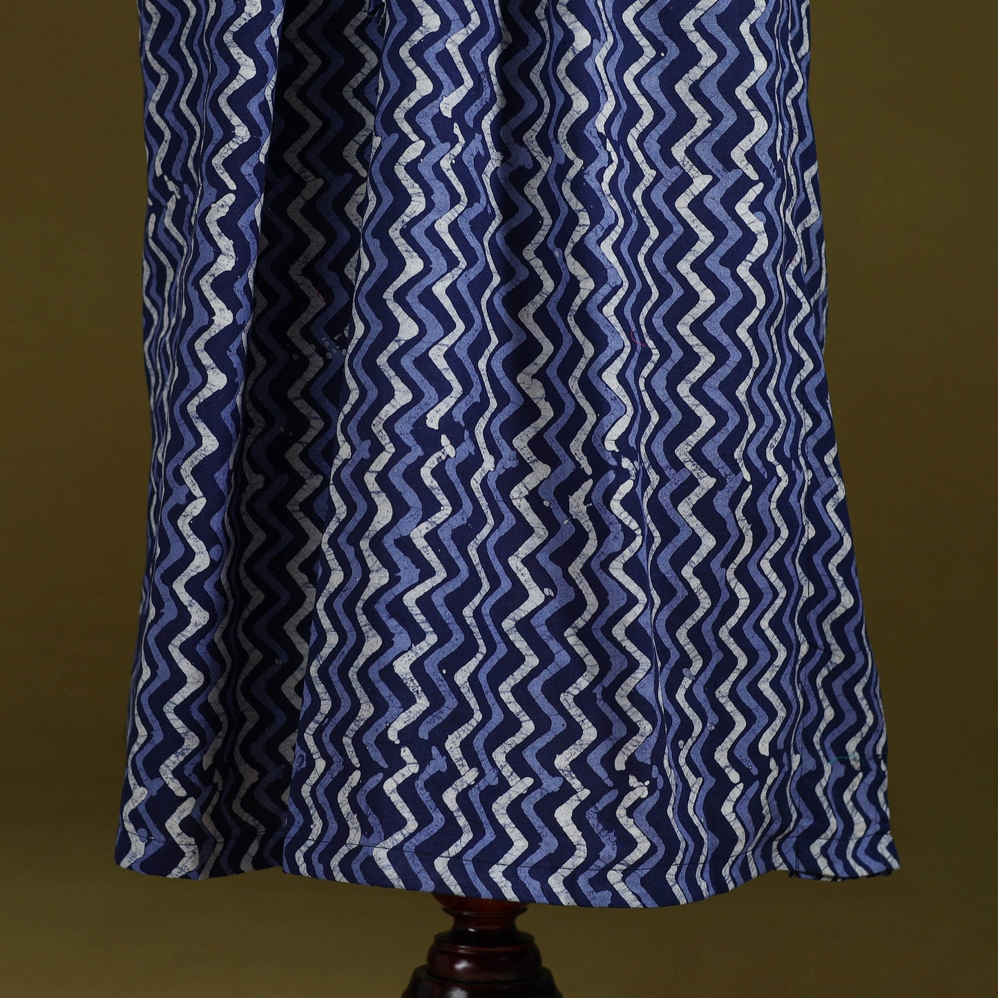 Hand batik cotton long kaftan 12 - handcrafted