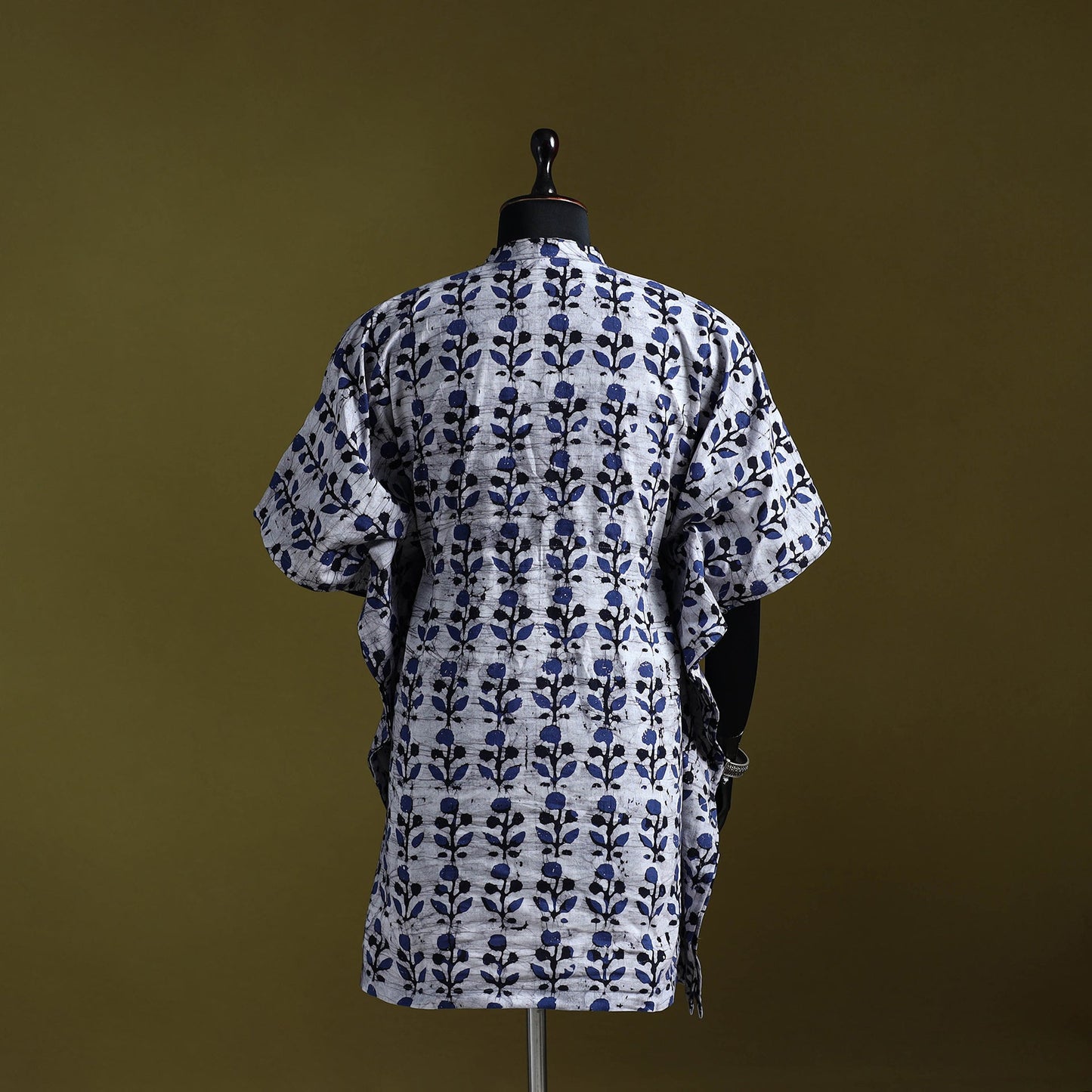 Hand batik cotton medium kaftan 40 - handcrafted