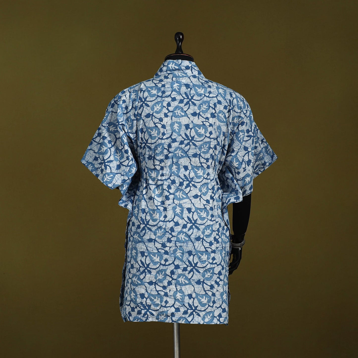 Hand batik cotton medium kaftan 70 - handcrafted