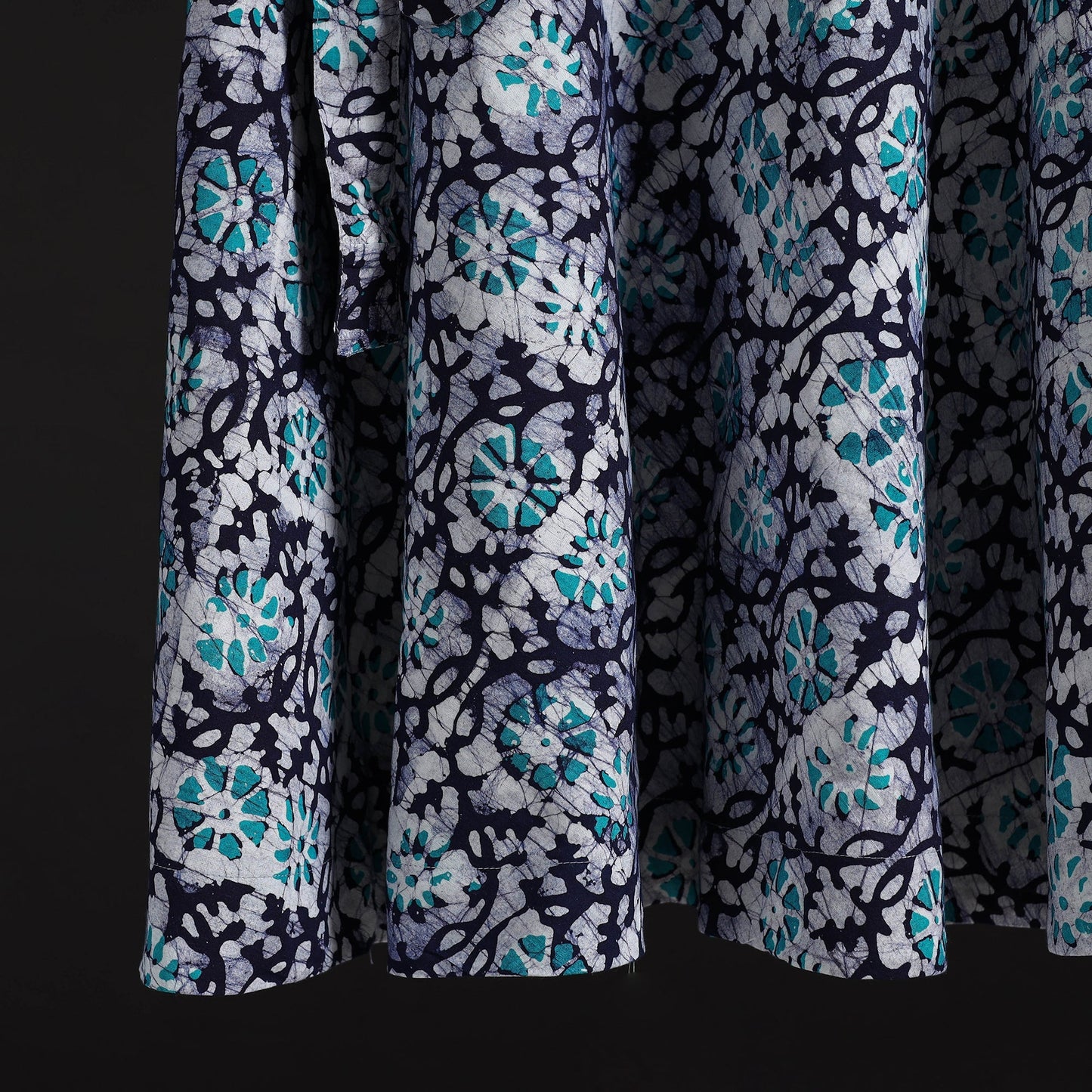 Hand batik cotton wrap around skirt 91 - handcrafted