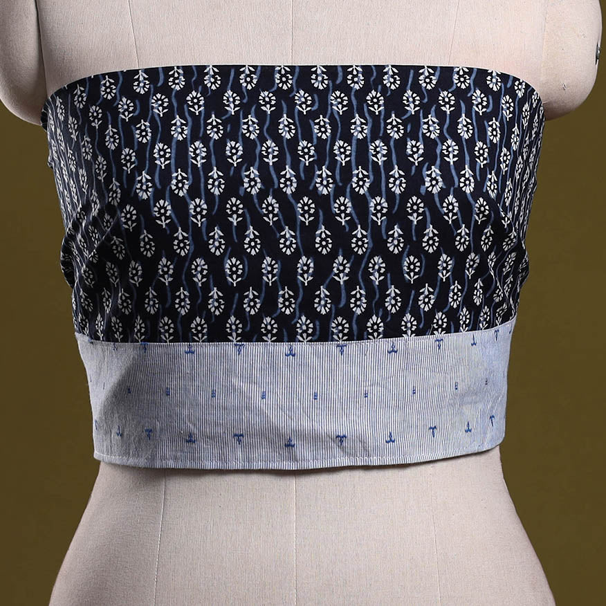 Hand block print cotton sanganeri blouse piece 77