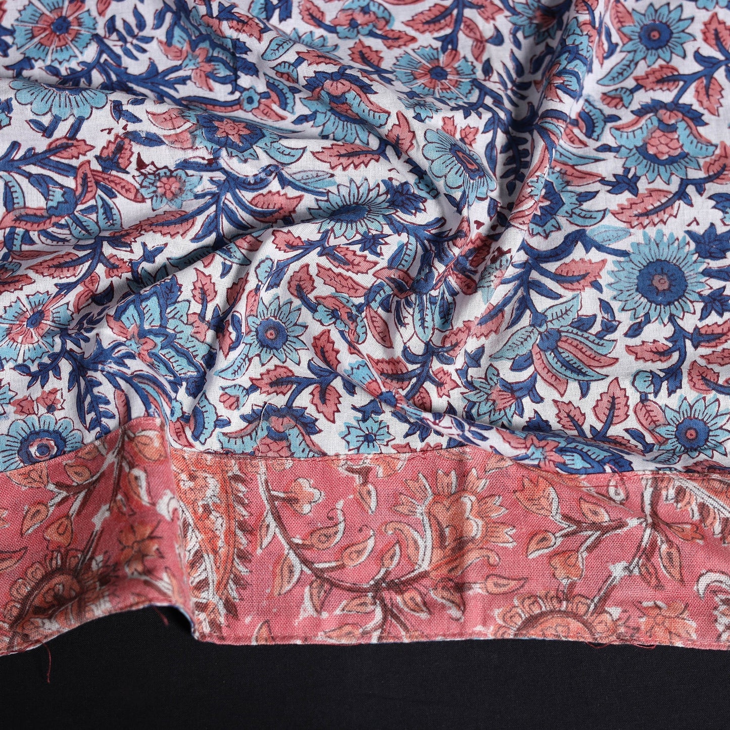 Hand block print cotton sanganeri blouse piece 81