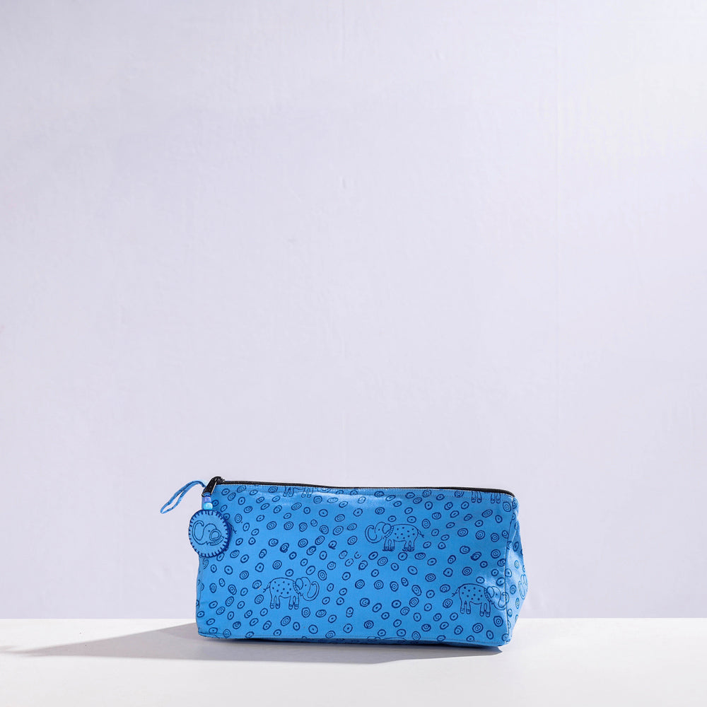 Hand Block Print Cotton Toilet Pouch