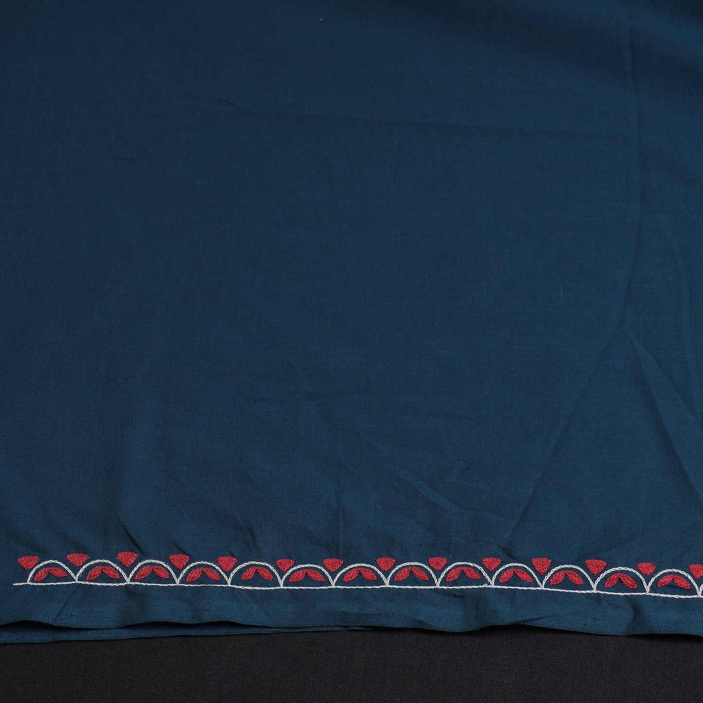 Hand Embroidery Plain Cotton Kurta Material