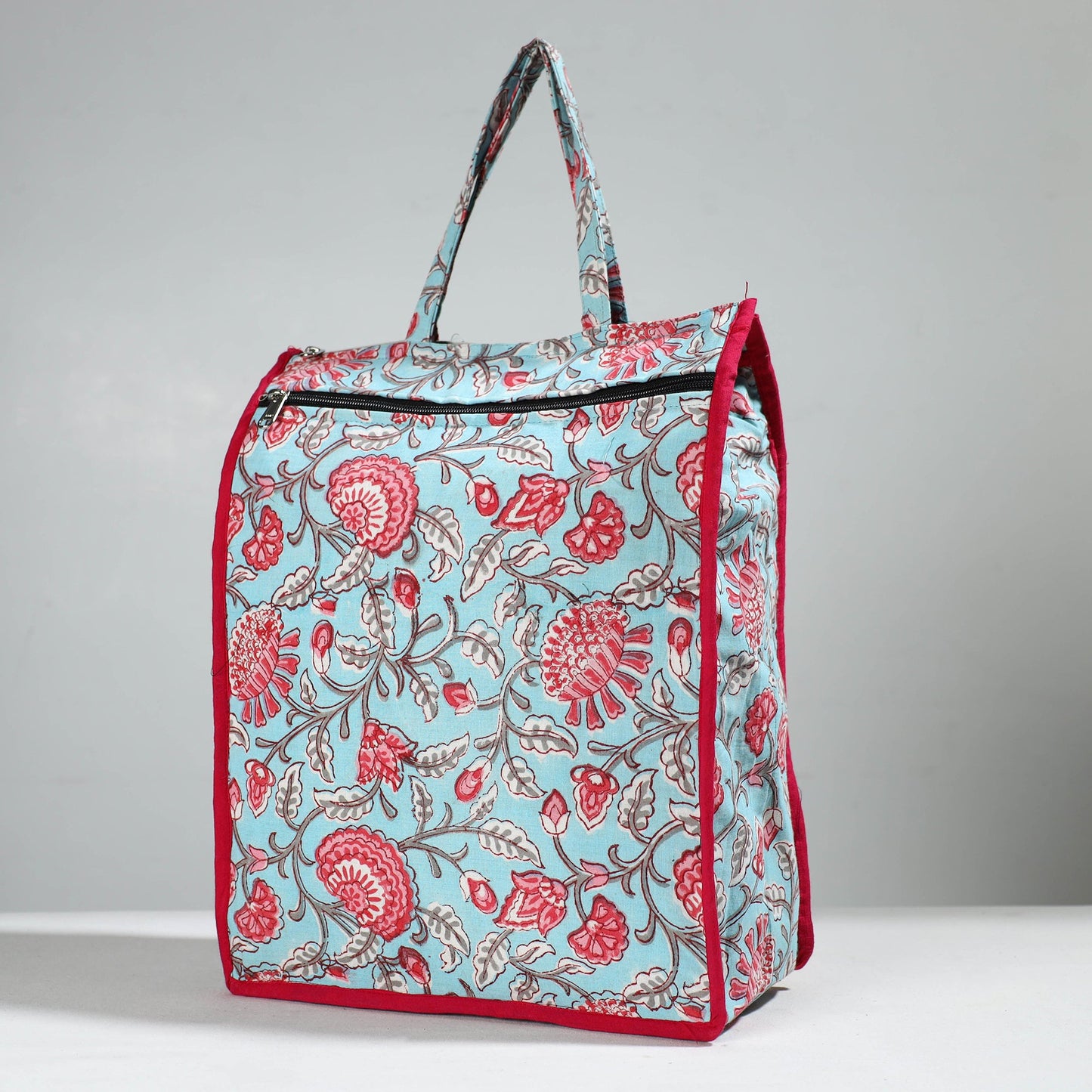 Blue Handcrafted Cotton Shopping Bag 21