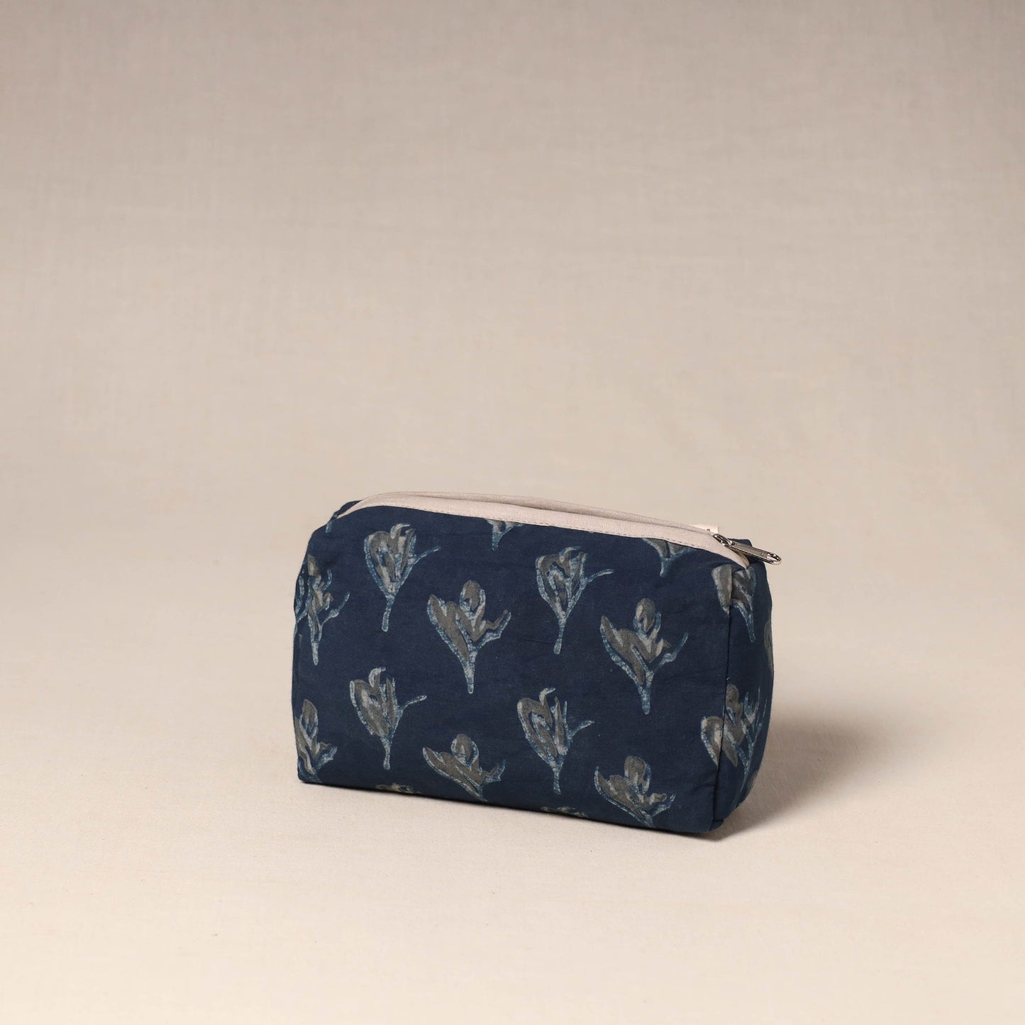 Brown - handcrafted fabric toiletry pouch 33