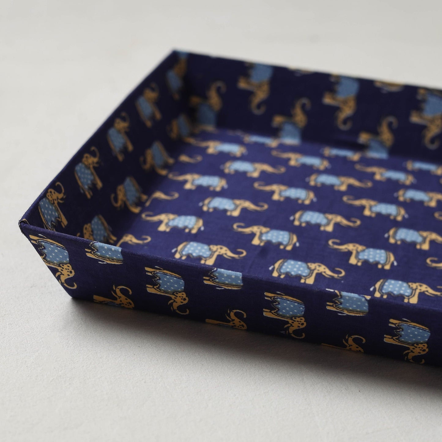Blue - handcrafted fabric valet tray (12 x 10 in) 27