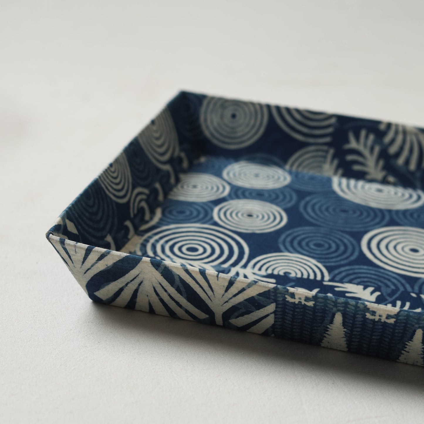 Blue - handcrafted fabric valet tray (12 x 10 in) 38