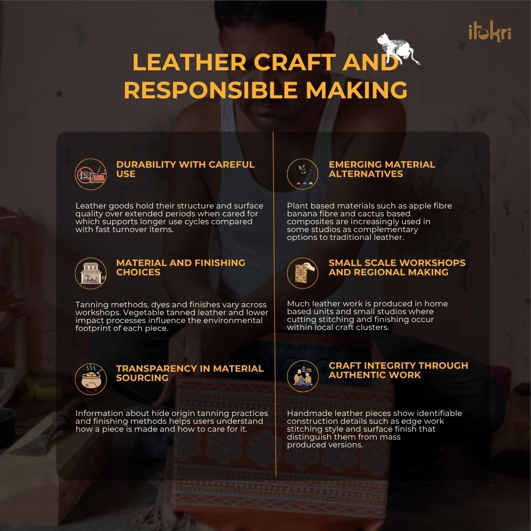 Blue - handcrafted fur leather sling bag