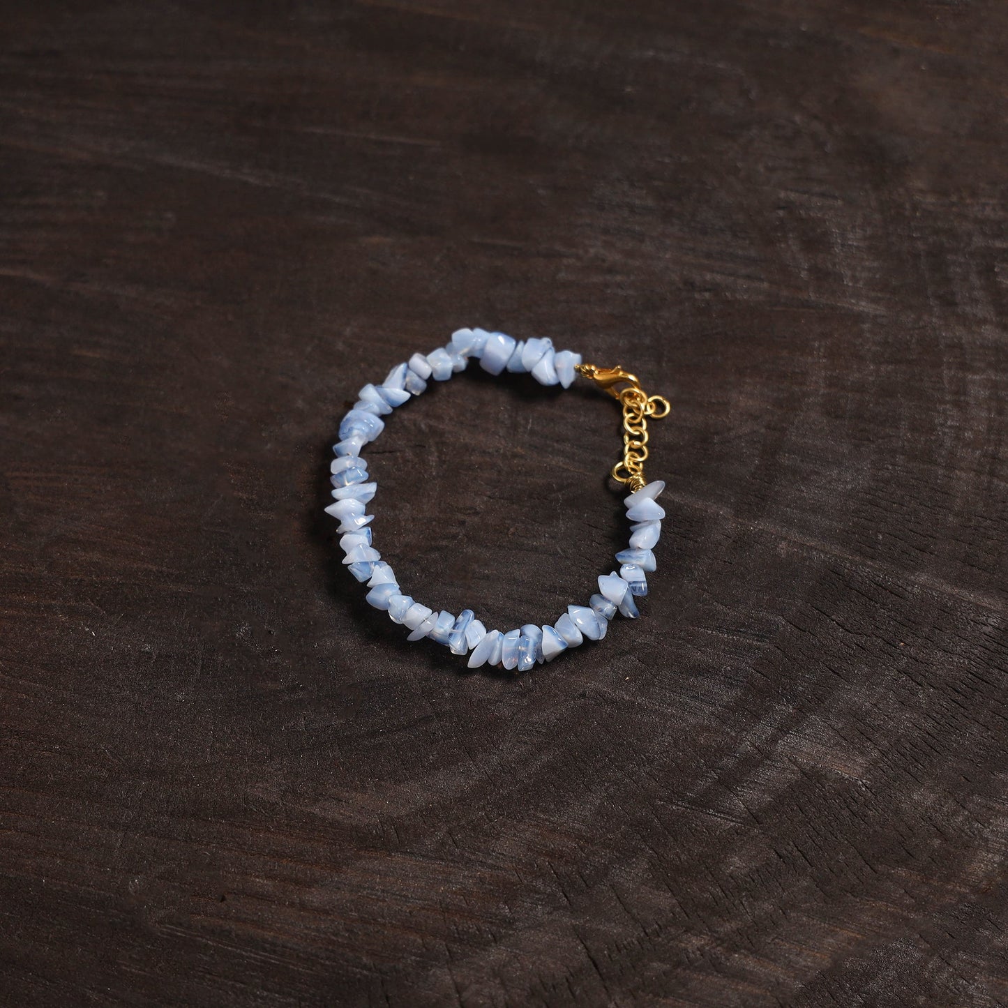 Handcrafted glass stone bracelet 07