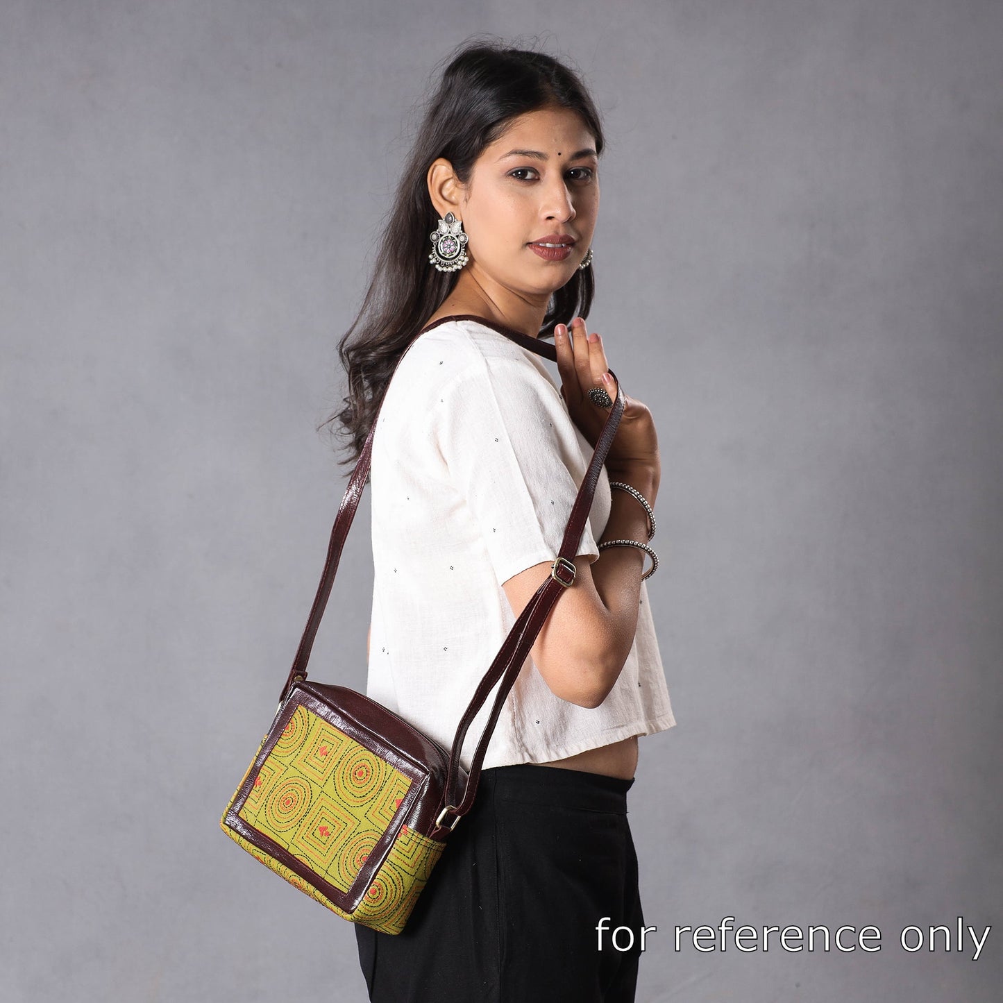 embroidery sling bag
