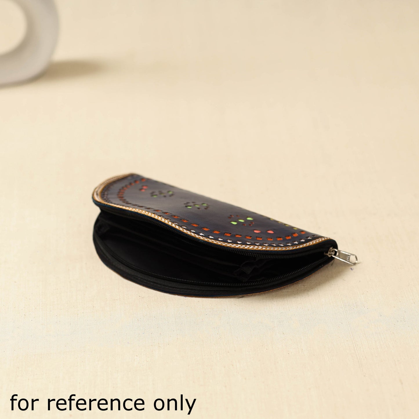 Handcrafted kutch leather clutch / wallet 46