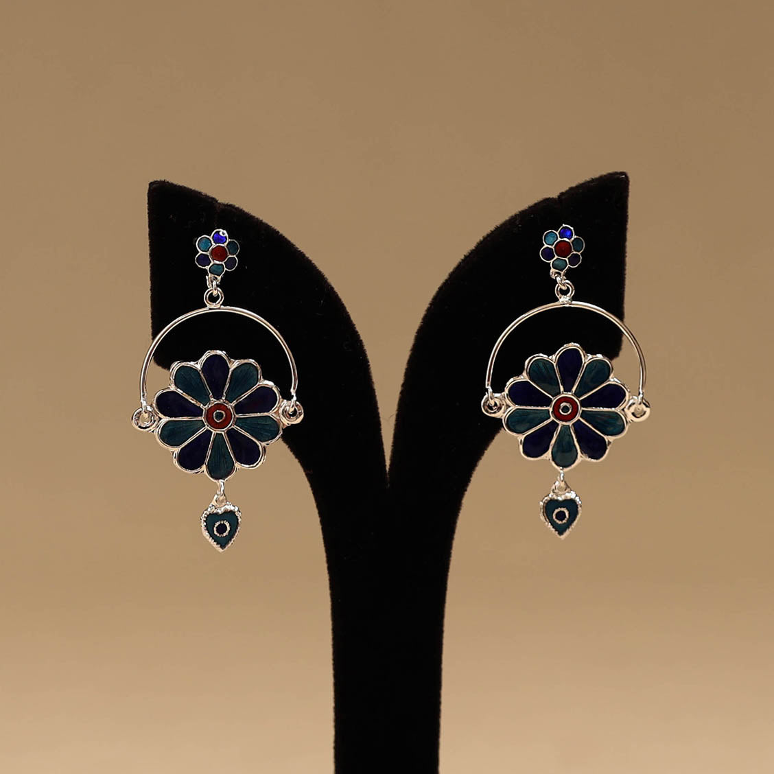 Handcrafted paka meenakari earrings 112