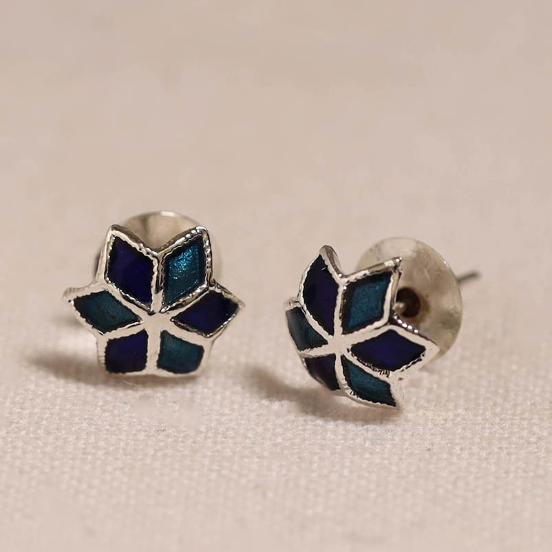 Handcrafted paka meenakari stud earrings 16