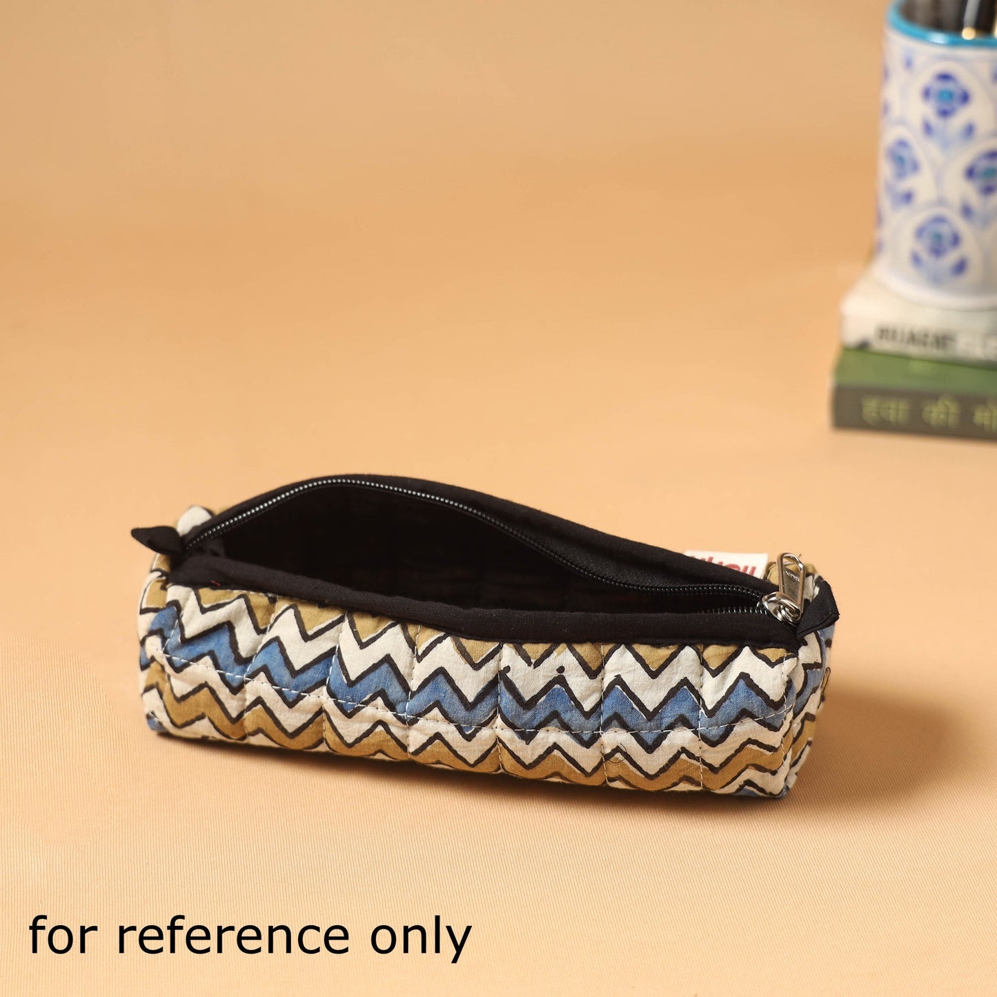 Handcrafted quilted pencil pouch 05
