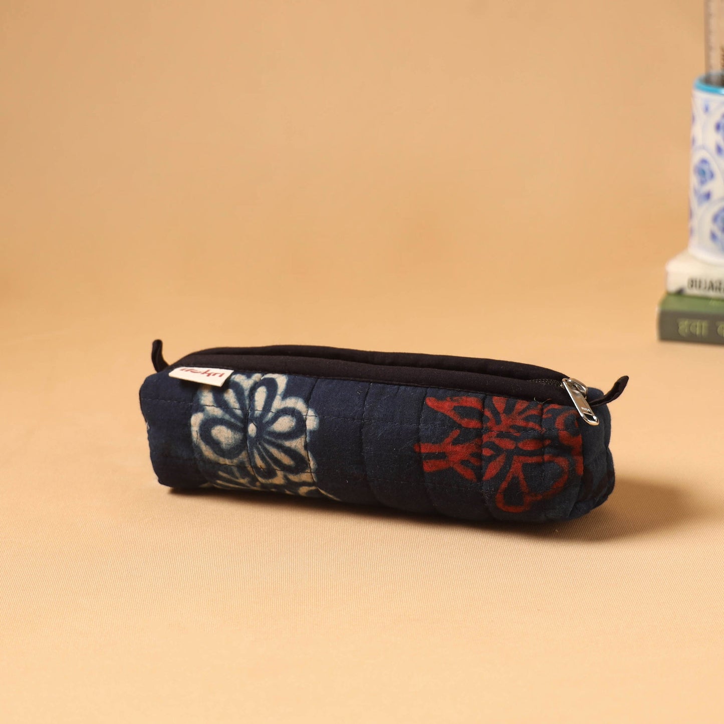 Handcrafted quilted pencil pouch 08