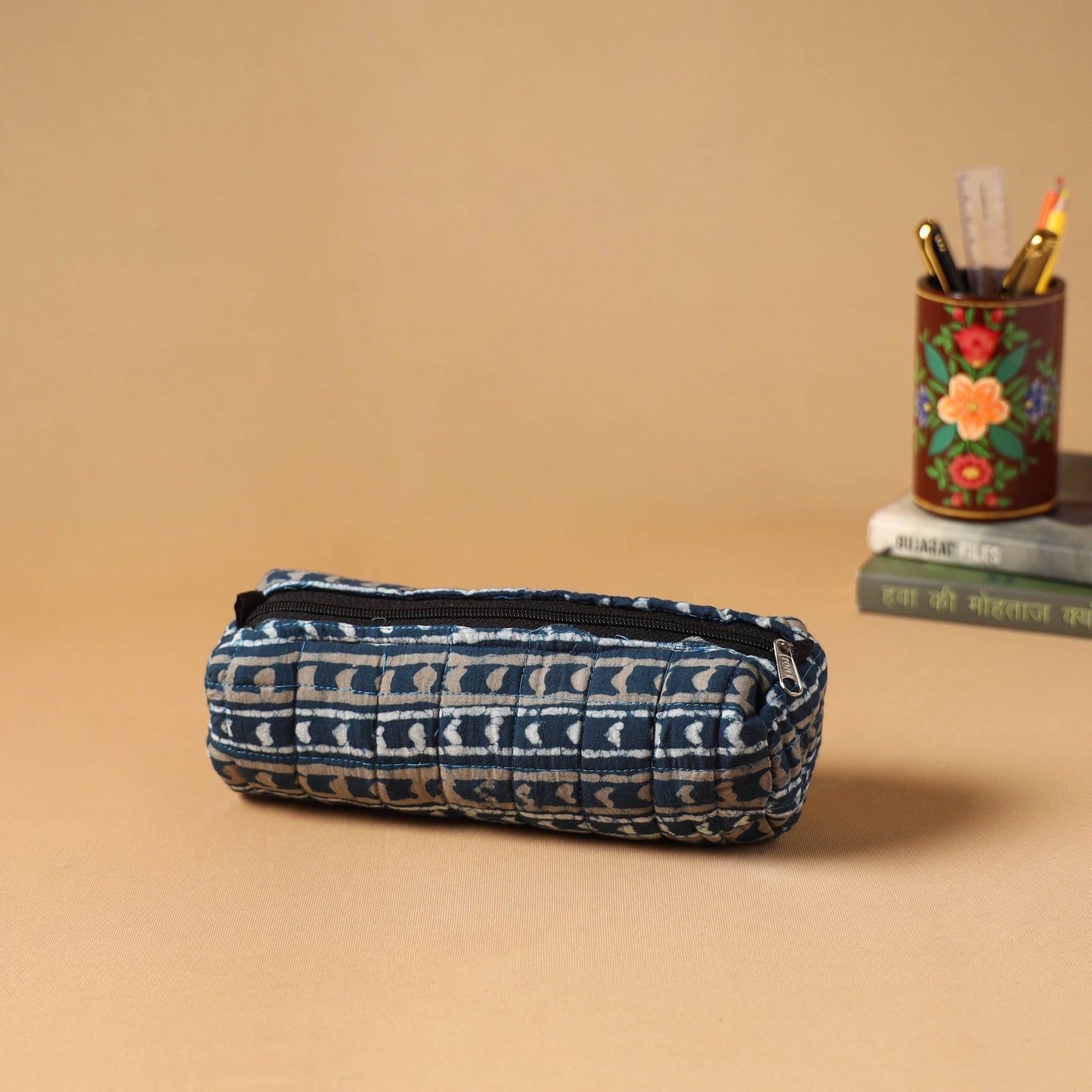 Handcrafted quilted pencil pouch 27