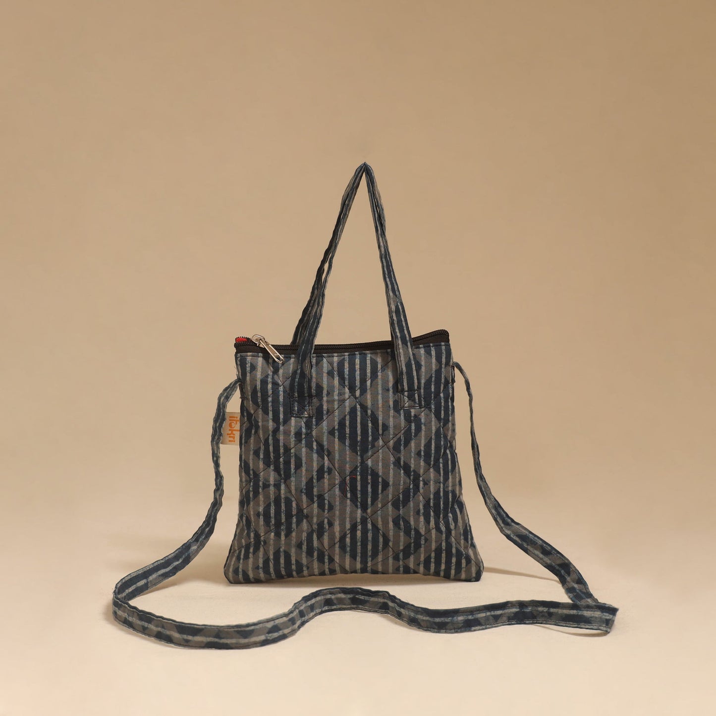 Handcrafted quilted sling bag 01