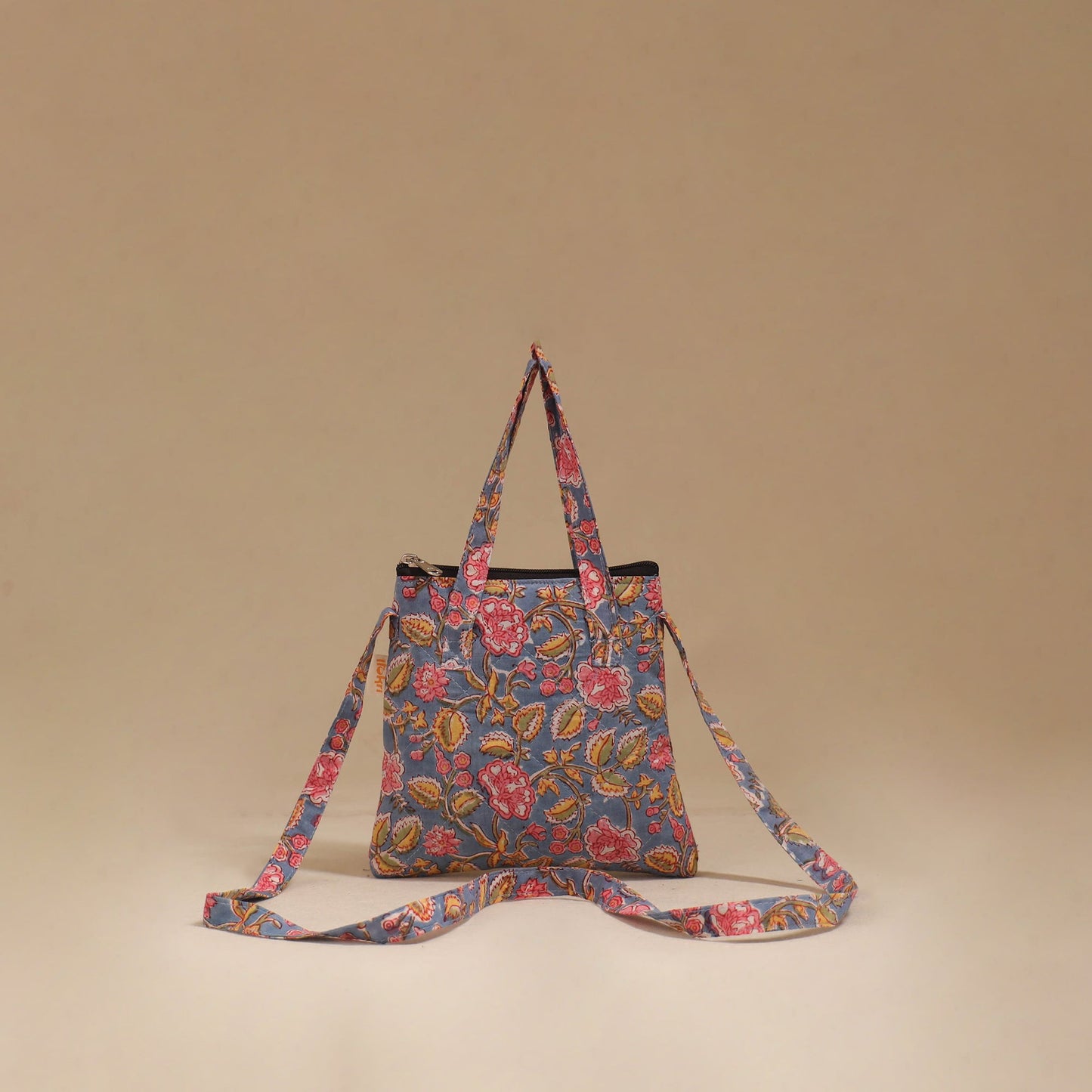 Handcrafted quilted sling bag 14