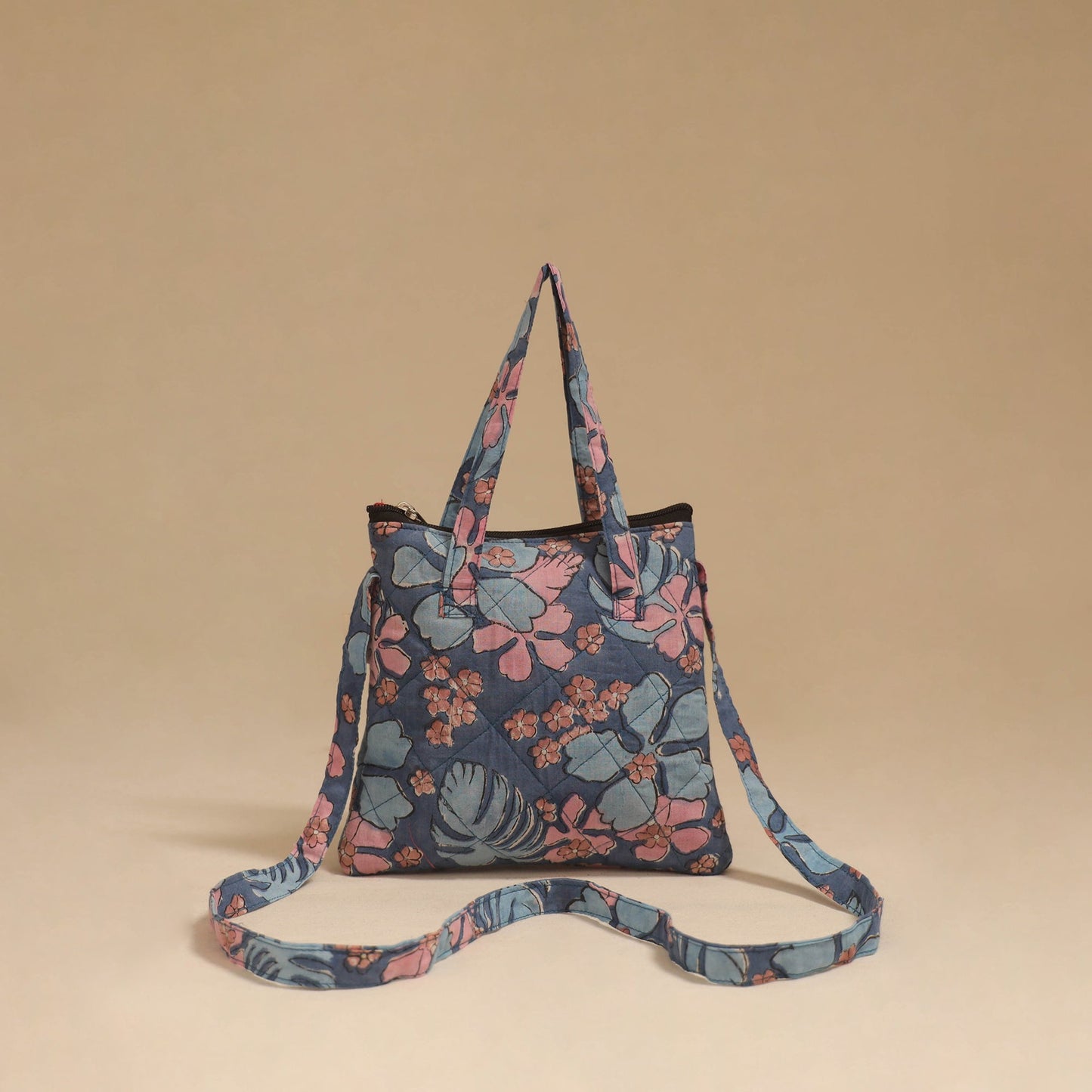 Handcrafted quilted sling bag 27