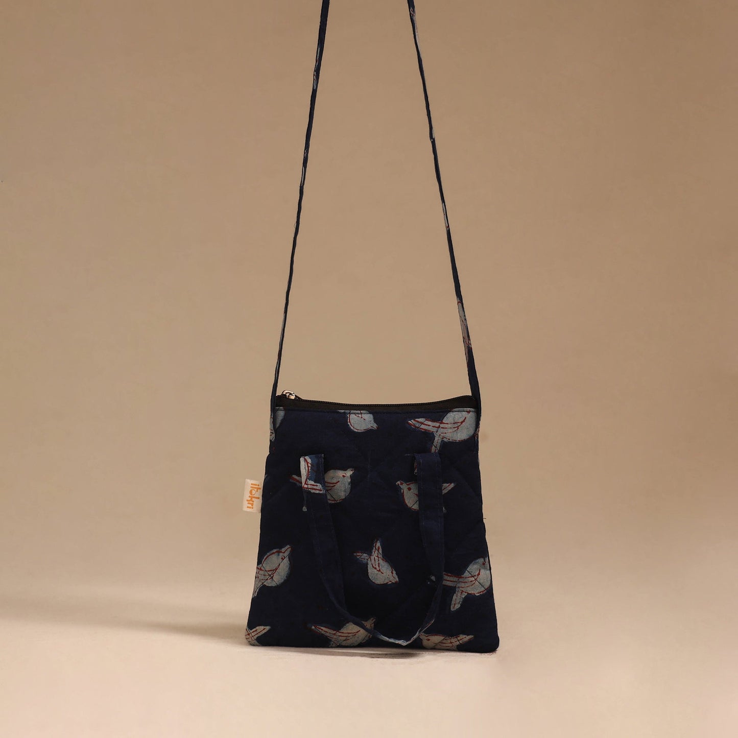 Handcrafted quilted sling bag 40
