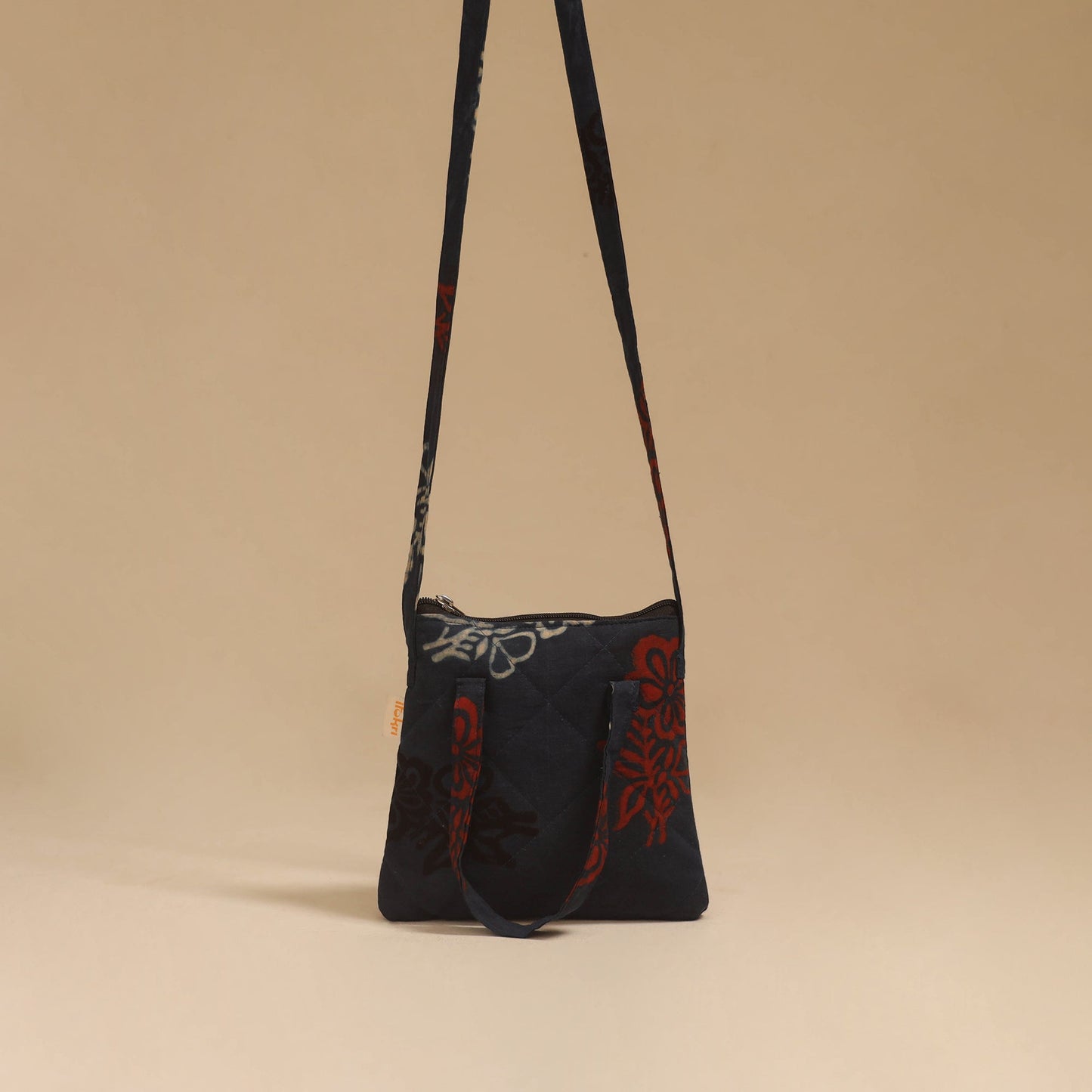 Handcrafted quilted sling bag 42