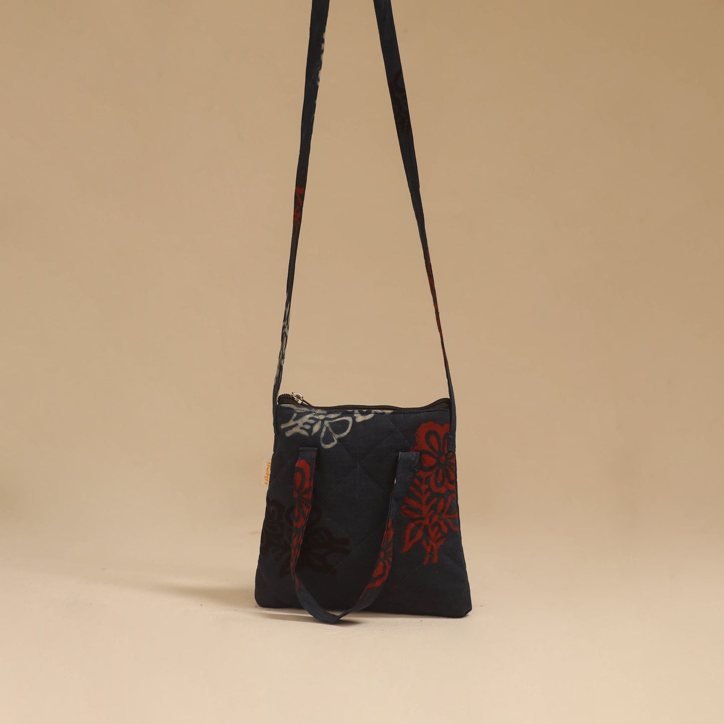 Handcrafted quilted sling bag 42