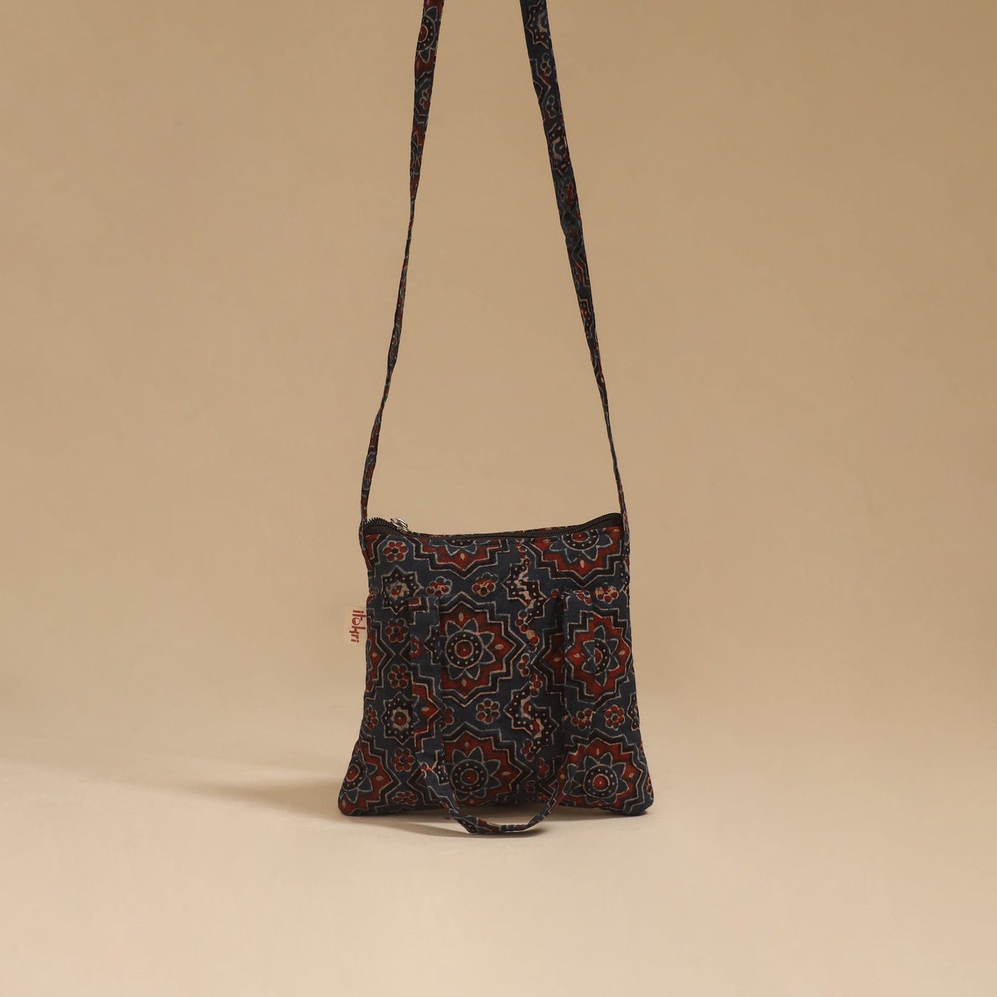 Handcrafted quilted sling bag 43