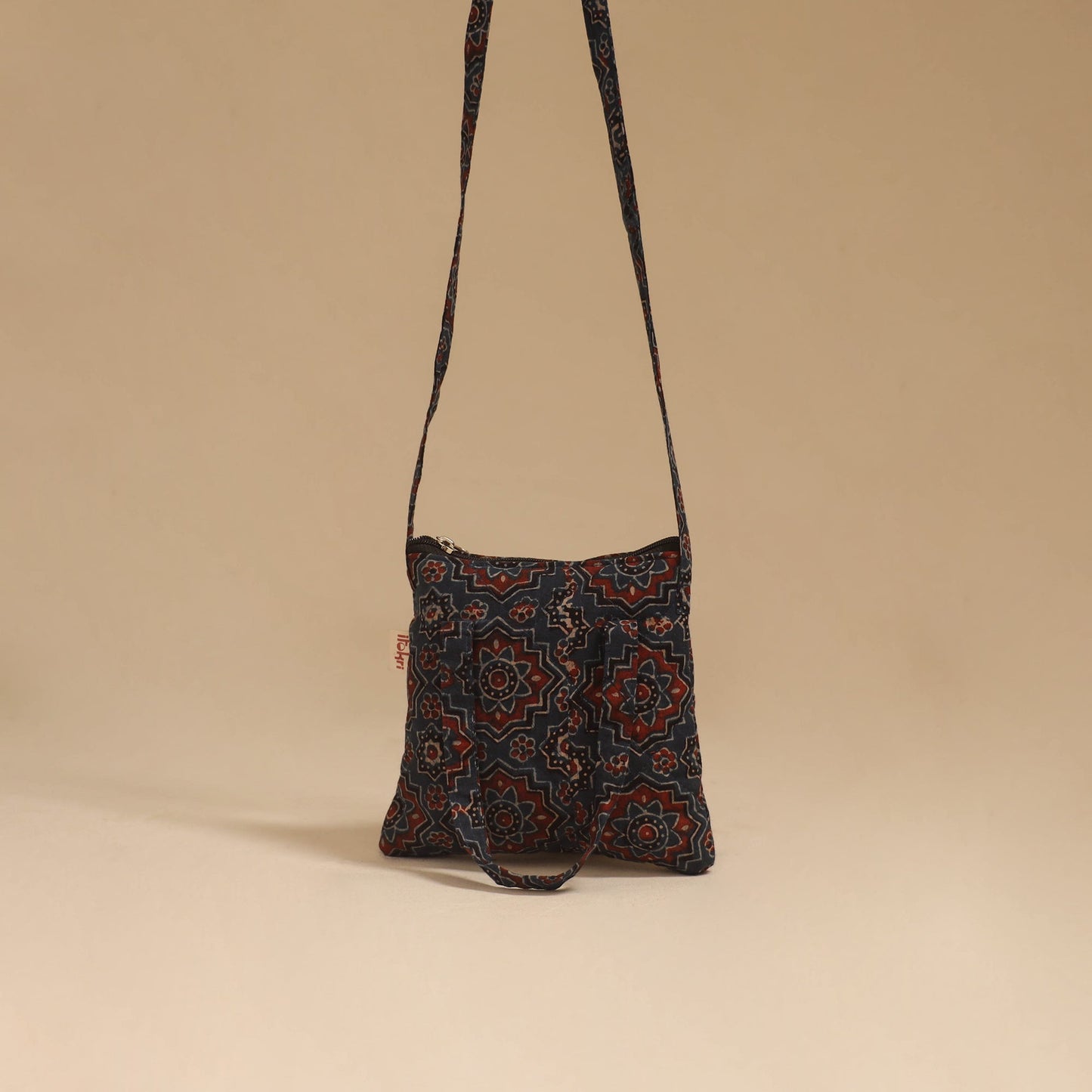 Handcrafted quilted sling bag 43