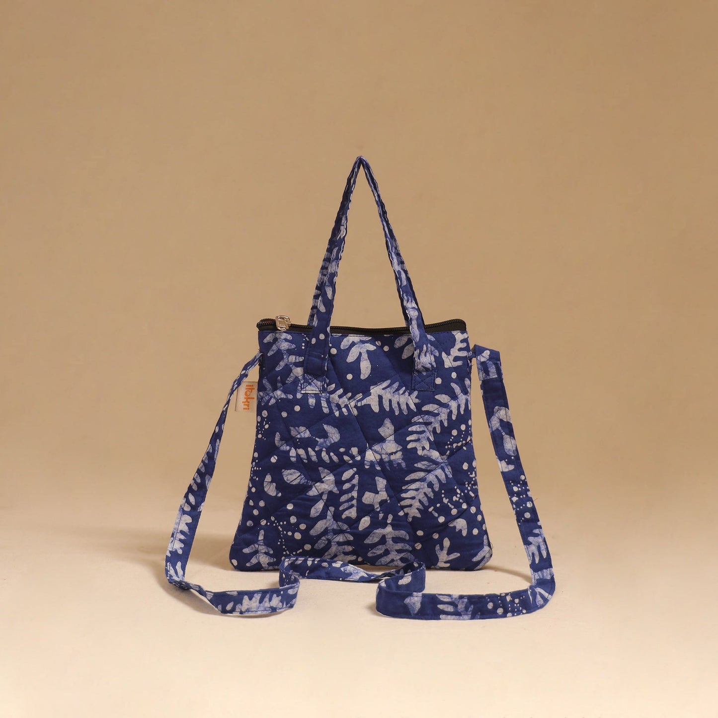 Handcrafted quilted sling bag 51