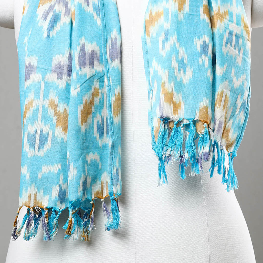 Handloom Cotton Pochampally Central Asian Ikat Stole