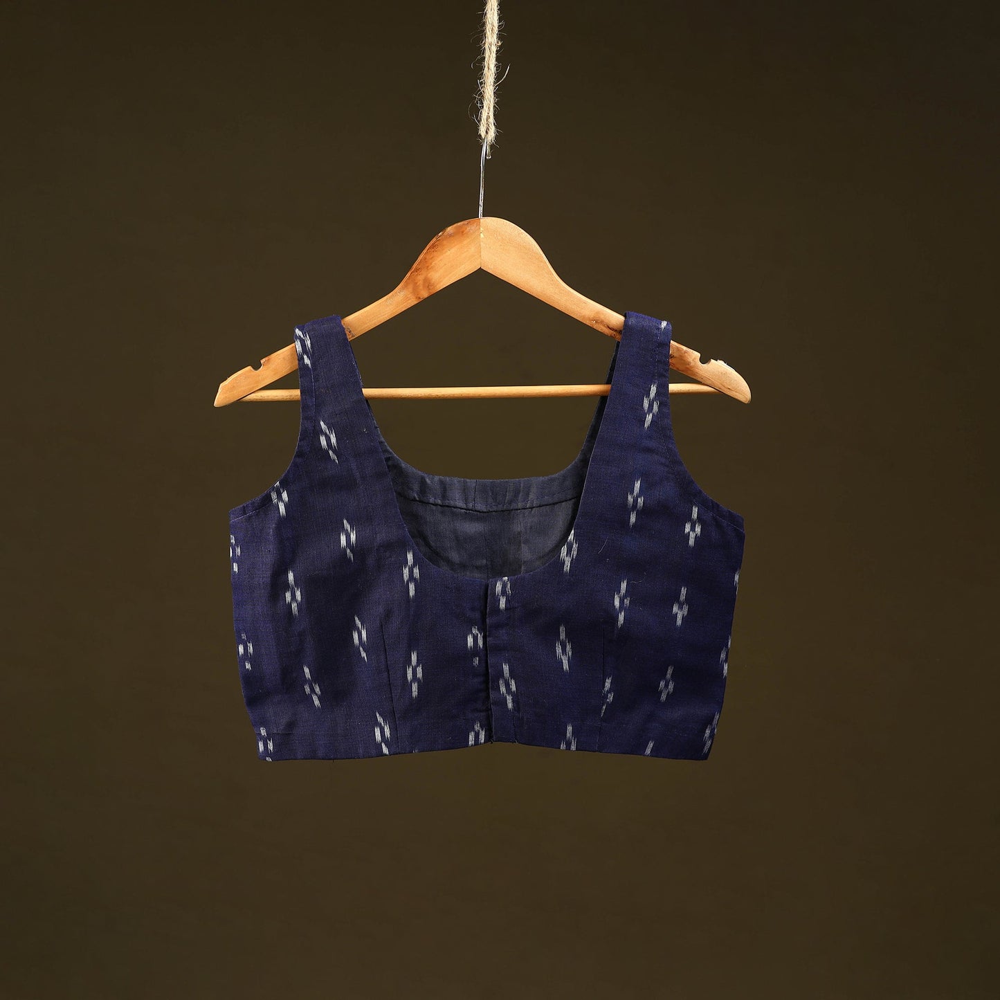 Blue - handloom cotton stitched sambalpuri ikat blouse 10