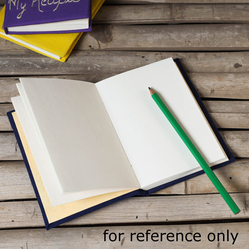 Blue Handmade Applique Work Notebook