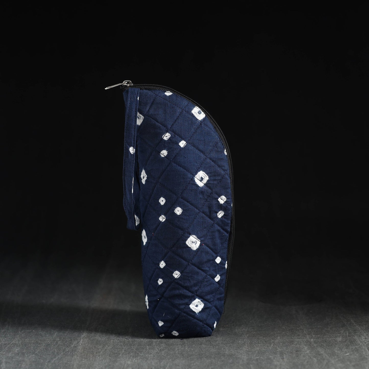 Blue Handmade Cotton 1L Water Bottle Cover