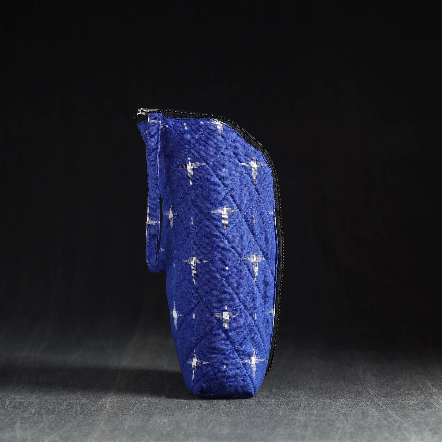 Blue Handmade Cotton 1L Water Bottle Cover