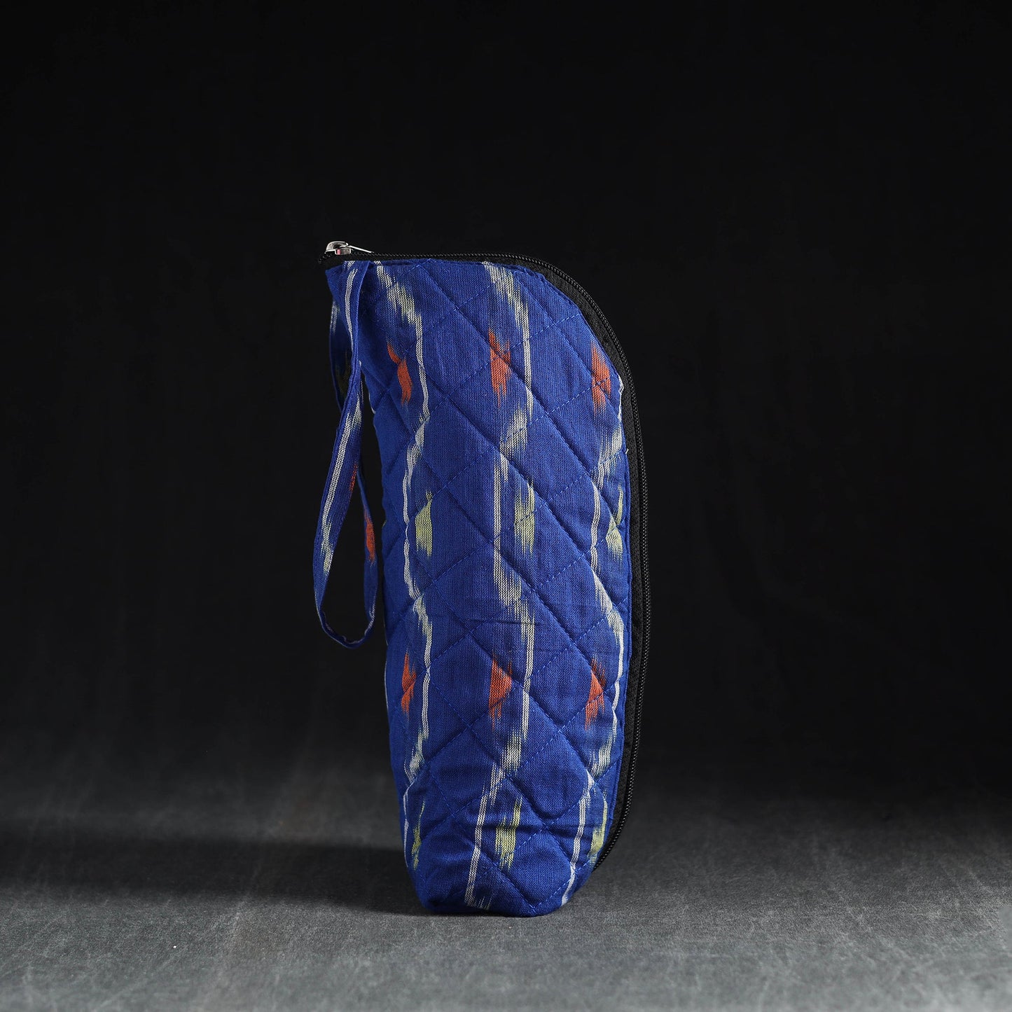 Blue Handmade Cotton 1L Water Bottle Cover