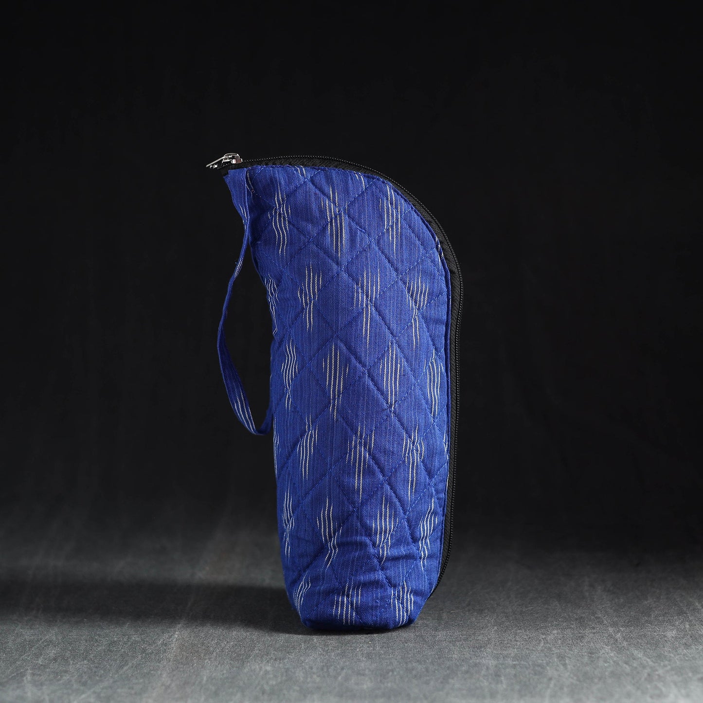 Blue Handmade Cotton 1L Water Bottle Cover