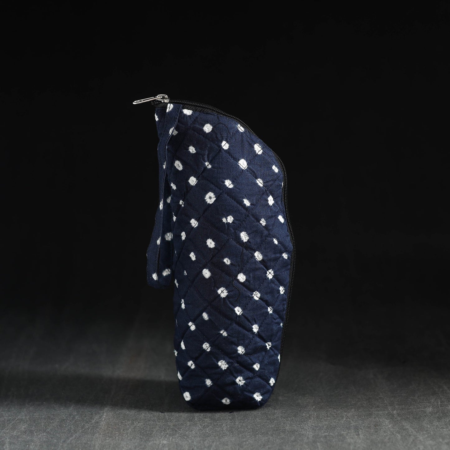 Blue Handmade Cotton 1L Water Bottle Cover