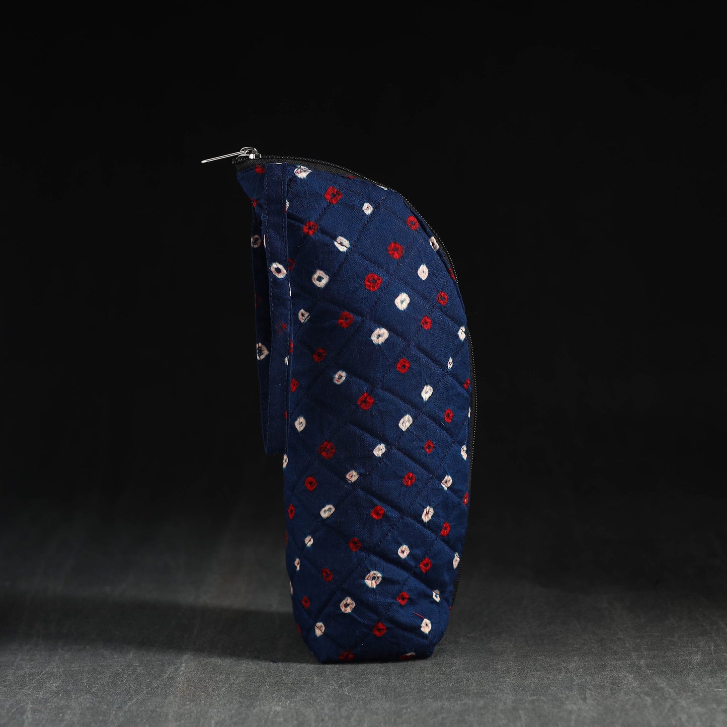 Blue Handmade Cotton 1L Water Bottle Cover