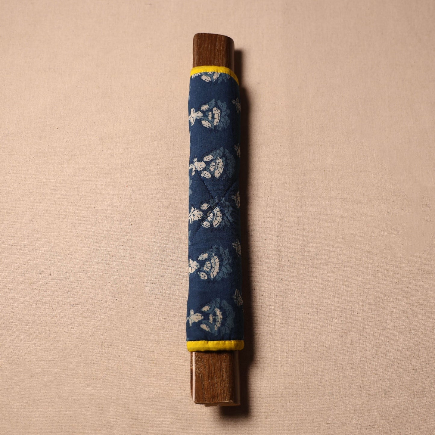 Buy Handmade Cotton Blue Fridge Handle Cover