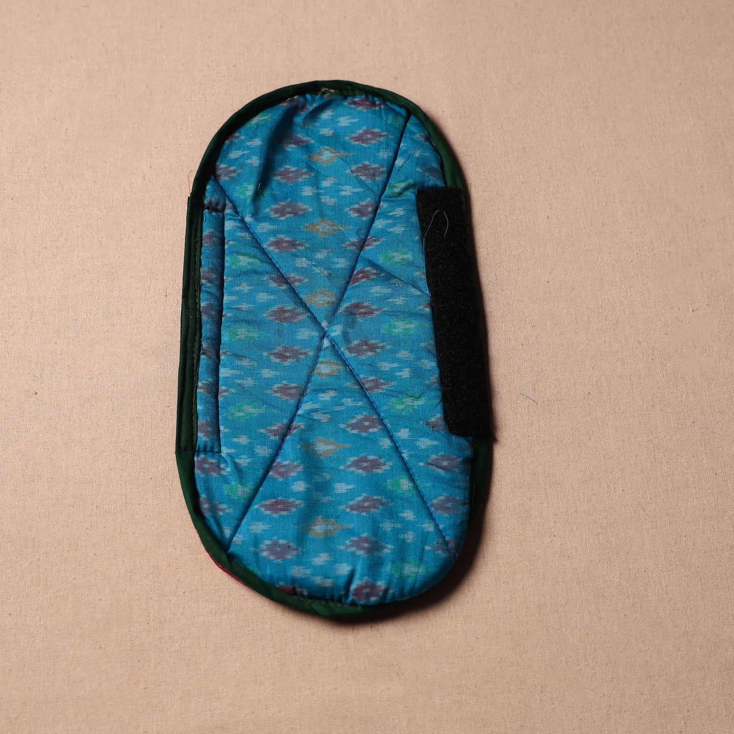 Blue - handmade cotton fridge handle cover 232 - handcrafted