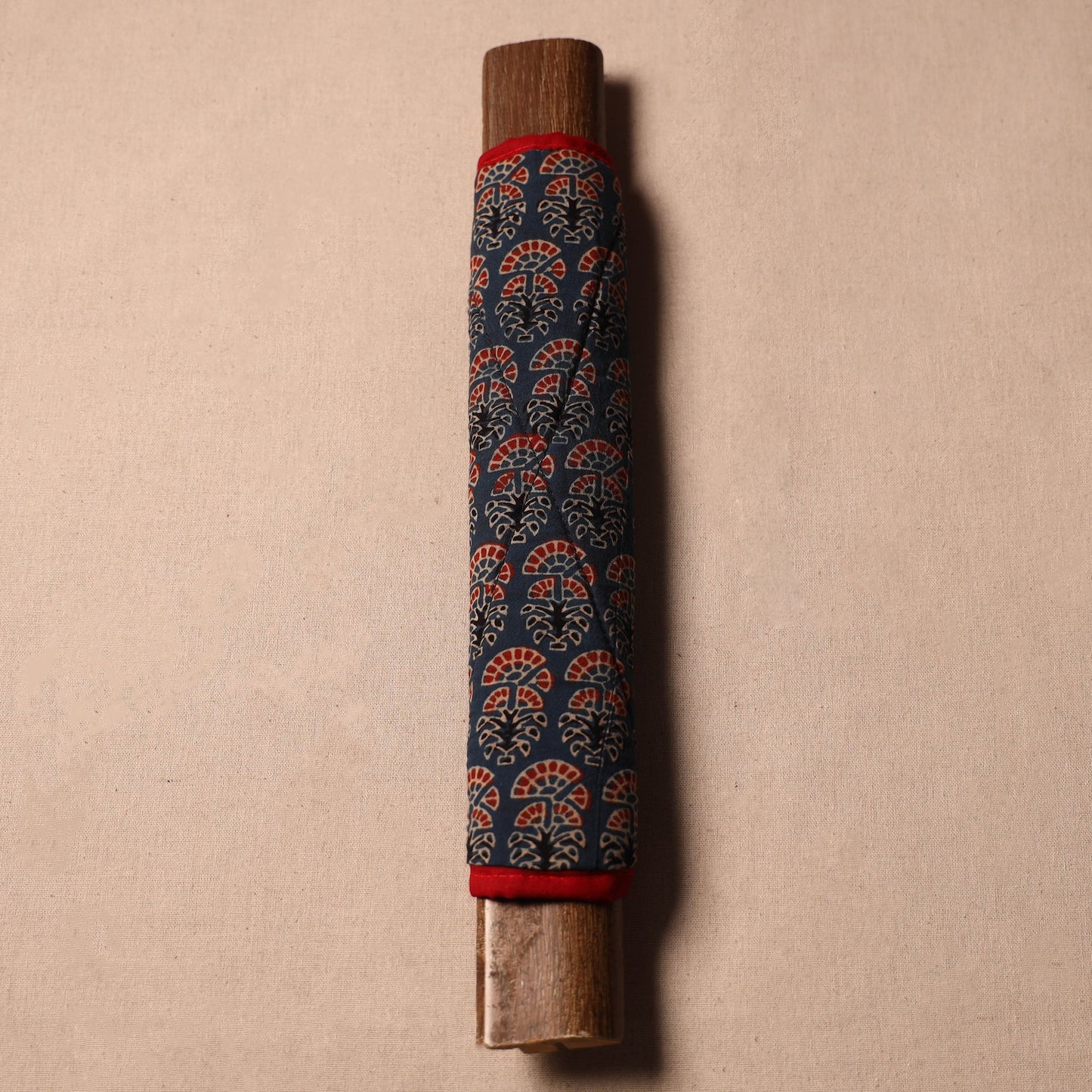 Buy Handmade Cotton Blue Fridge Handle Cover