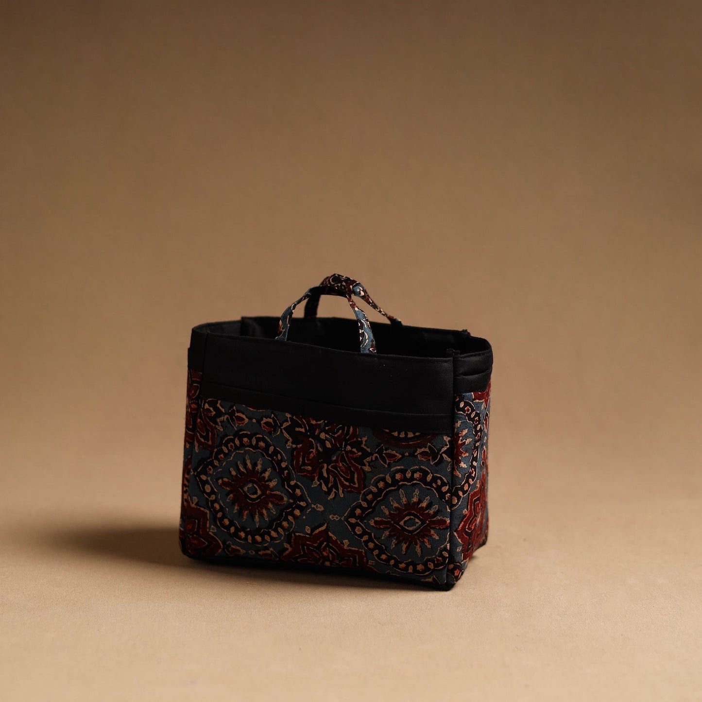 Blue Handmade Cotton Multipurpose Cosmetic/Toiletry Bag