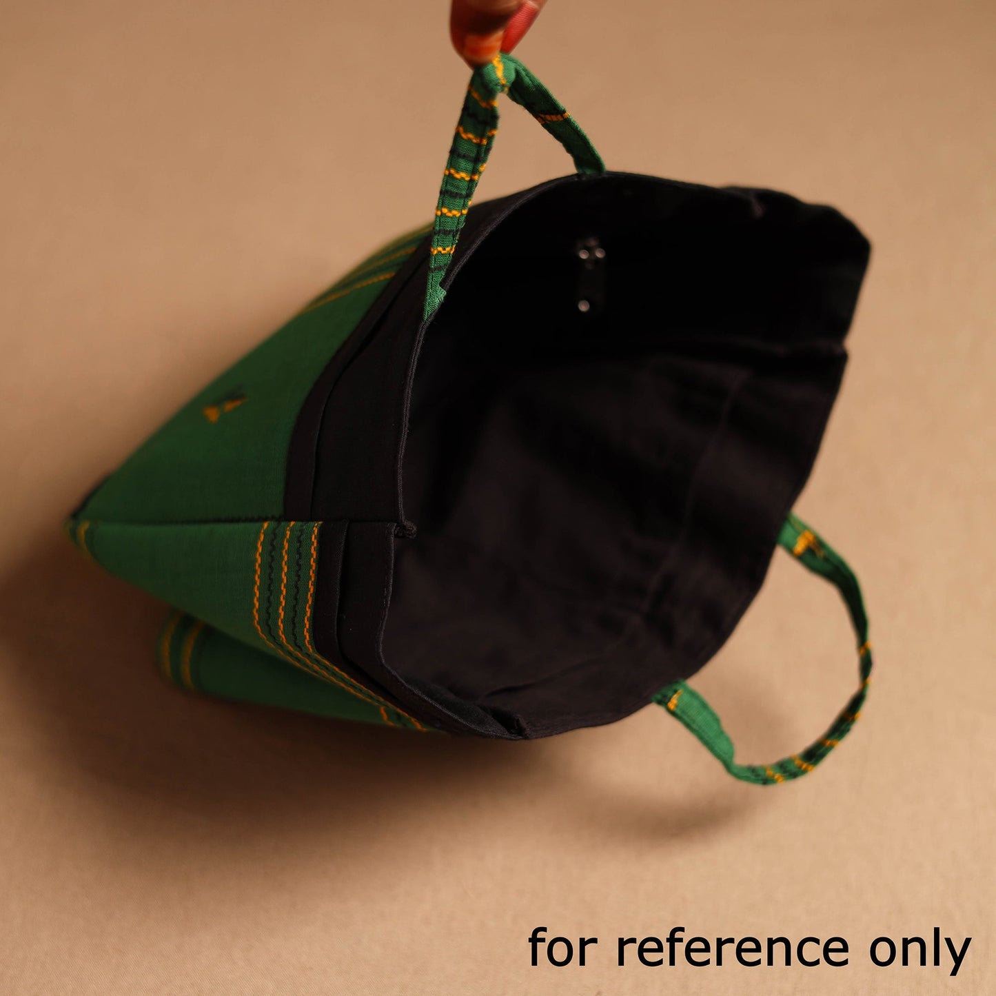 Blue Handmade Cotton Multipurpose Cosmetic/Toiletry Bag